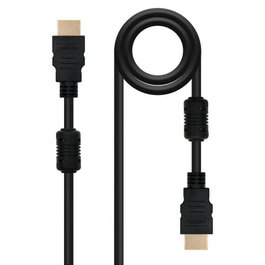 Nanocable Cable HDMI 1.4 Macho a Macho 3m con Filtro de Ferrita, Alta Velocidad, Negro