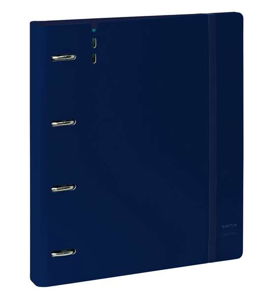 Safta Carpeblock PP Foam 4 Anillas 35mm c/Recambio Dark Blue 27x32x4 cm