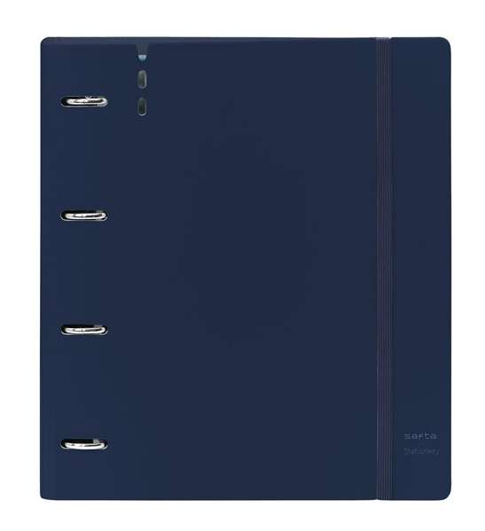 Safta Carpeblock PP Foam 4 Anillas 35mm c/Recambio Dark Blue 27x32x4 cm
