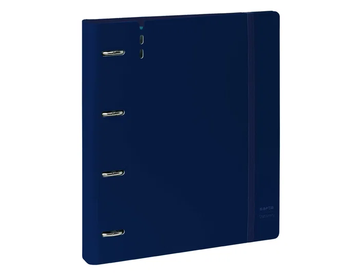Safta Carpeblock Azul Oscuro con Recambio 4 Anillas 35mm DIN A4
