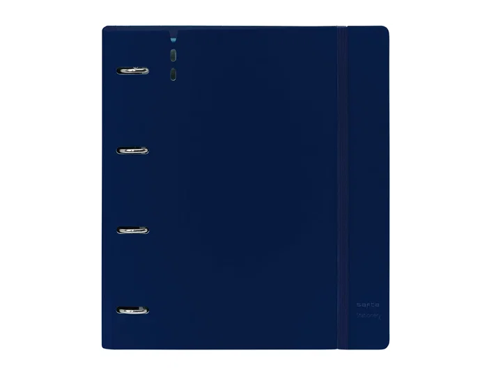 Safta Carpeblock Azul Oscuro con Recambio 4 Anillas 35mm DIN A4