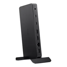 ASUS DC500 Dock Thunderbolt 4 - Puerto Triple 4K (Hasta 120 Hz, 7680x4320), 96 W PD, Ethernet 2.5 Gb, USB 3.2, SD, Negro - Para Windows y Mac
