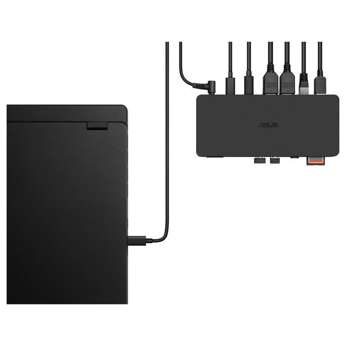 ASUS DC500 Thunderbolt 4 Dock, Triple 4K, 96W, Hub USB-C, Negro