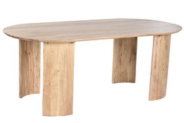DKD Home Decor Mesa de Comedor Acacia 200x100x75