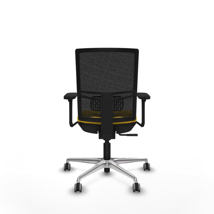 PIQUERAS Y CRESPO Silla de oficina Yunquera con mecanismo Sincro, Amarillo y Negro PIQUERAS Y CRESPO Silla de oficina Yunquera con mecanismo Sincro, Amarillo y Negro
