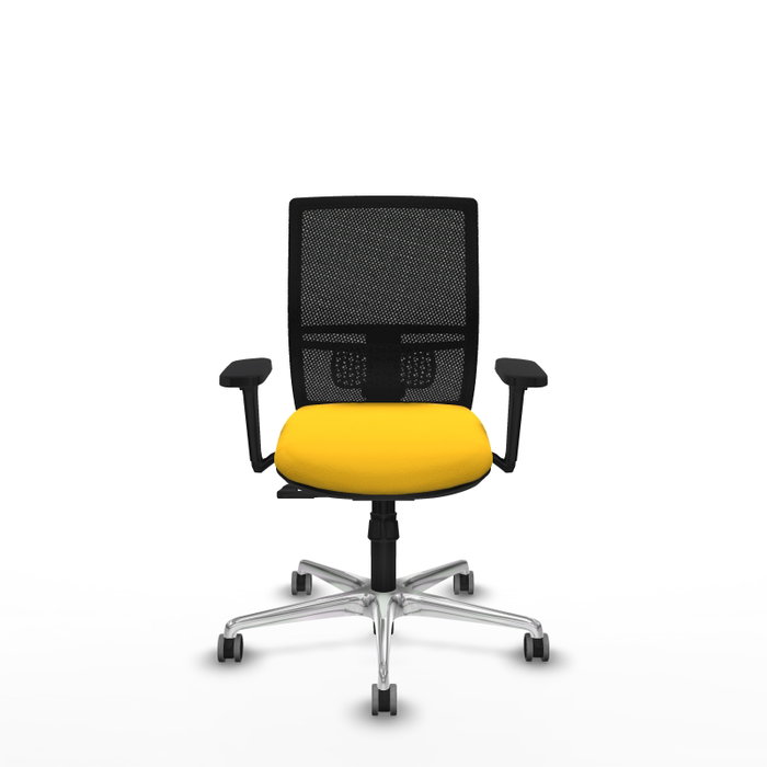 PIQUERAS Y CRESPO Silla de oficina Yunquera con mecanismo Sincro, Amarillo y Negro PIQUERAS Y CRESPO Silla de oficina Yunquera con mecanismo Sincro, Amarillo y Negro