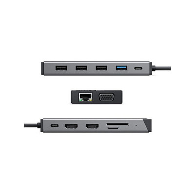 ALOGIC 12-in-1 USB-C PD DV3 Triple Display Docking Station