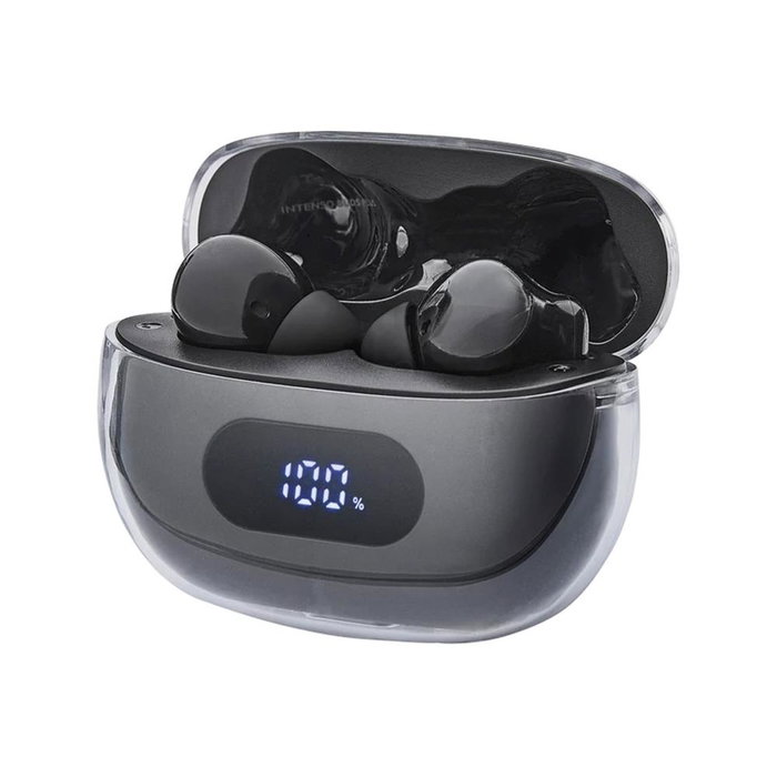 Intenso Buds Plus TWS Auriculares Inalámbricos con Cancelación de Ruido ANC+ENC Blanco