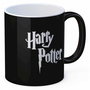 Sd Toys Taza Harry Potter Logo Cerámica Negra Oficial Apta Microondas y Lavavajillas