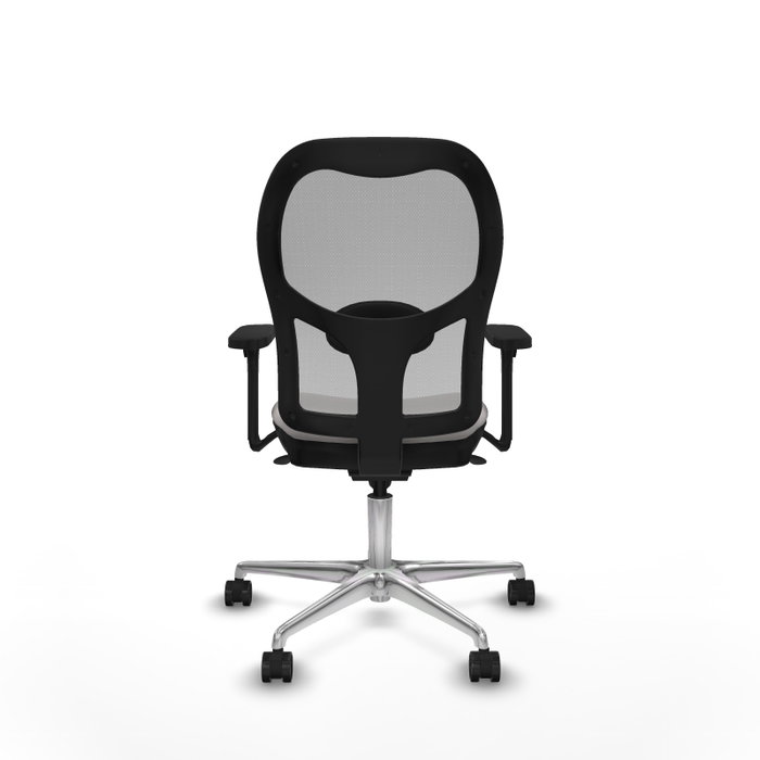 PIQUERAS Y CRESPO Silla de oficina Jorquera con mecanismo Sincro, Blanco y Gris