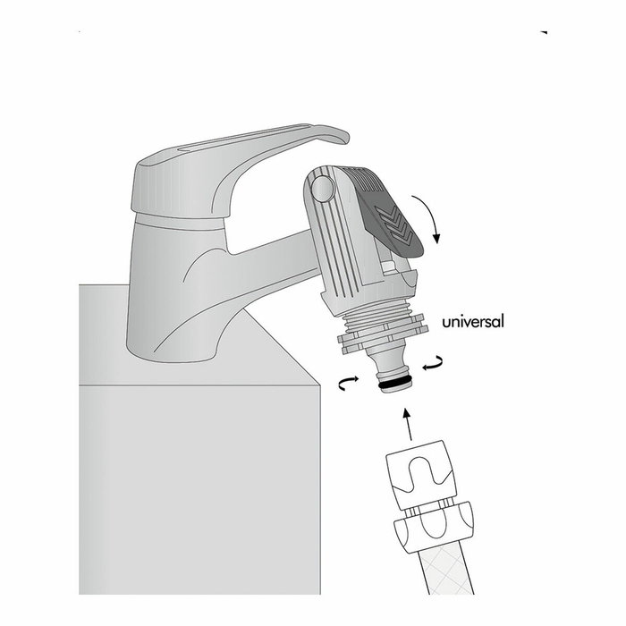 Aqua Control Adaptador universal para grifo doméstico c2025 Aqua Control Adaptador universal para grifo doméstico c2025