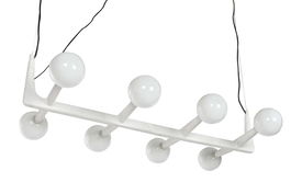 DKD Home Decor Lámpara de Techo Moderna Blanco 45 x 110 x 120 cm