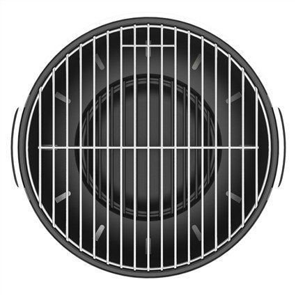 Berghoff 2415601 Barbacoa Portátil Negra, Premiada con Red Dot, Compacta y Elegante para Jardín o Terraza