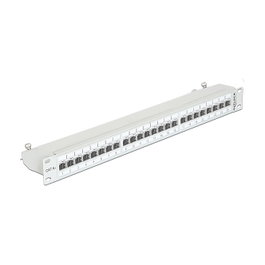 DeLOCK 43319 Patchpanel 24 Puertos Cat.6A Gris