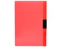 Liderpapel Carpeta Dossier con Pinza Lateral Rojo Translúcido DIN A4
