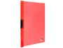 Liderpapel Carpeta Dossier con Pinza Lateral Rojo Translúcido DIN A4