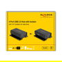 Delock Concentrador USB 2.0 4 Puertos Aislador 5 kV para Datos, Tipo A y B, Negro, Metal, para 0 - 40 °C
