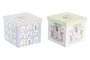 DKD Home Decor Decoración Kids Baobab Blanco Azul 11.5 x 11 x 11.5 cm (6 Unidades)