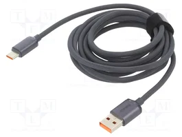 Baseus Cable USB-A a USB-C Crystal Shine 100W 2m Negro