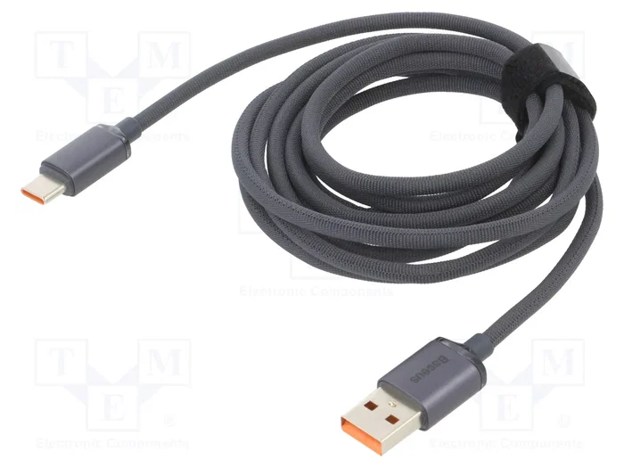 Baseus Cable USB-A a USB-C Crystal Shine 100W 2m Negro Baseus Cable USB-A a USB-C Crystal Shine 100W 2m Negro