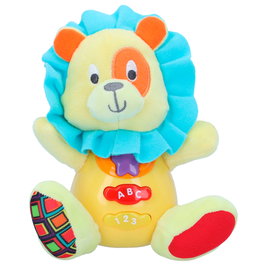 Winfun Peluche león César con luz y sonido en español