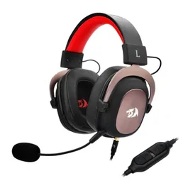 Redragon H510 Zeus Auriculares Gaming para PC, PS5, Xbox, Switch con Sonido 7.1 USB, Micrófono Desmontable, Almohadillas Memory Foam - Negro, Rosa, Rojo