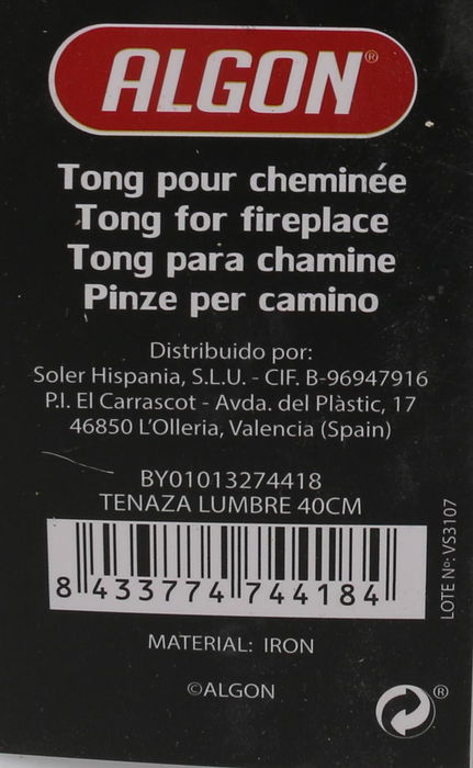 Algon Bbq Tenaza Lumbre 40 cm (18 Unidades)