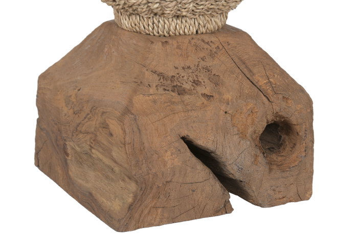 DKD Home Decor Lamps 2c 24 Lámpara de Pie Balines Teca y Fibra Natural 25 x 108 x 25 cm DKD Home Decor Lamps 2c 24 Lámpara de Pie Balines Teca y Fibra Natural 25 x 108 x 25 cm