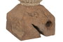 DKD Home Decor Lamps 2c 24 Lámpara de Pie Balines Teca y Fibra Natural 25 x 108 x 25 cm