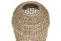 DKD Home Decor Lamps 2c 24 Lámpara de Pie Balines Teca y Fibra Natural 25 x 108 x 25 cm