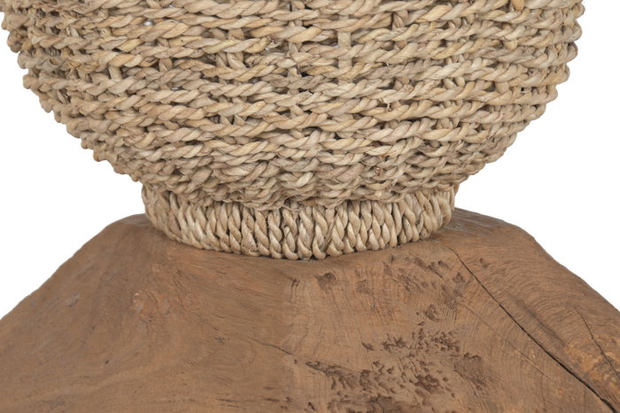 DKD Home Decor Lamps 2c 24 Lámpara de Pie Balines Teca y Fibra Natural 25 x 108 x 25 cm DKD Home Decor Lamps 2c 24 Lámpara de Pie Balines Teca y Fibra Natural 25 x 108 x 25 cm