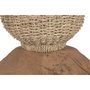 DKD Home Decor Lámpara de Pie de Teca y Fibra Natural