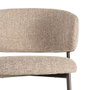Ixia Silla Jaspeado Beige-Marrón Tejido-Metal (Set de 2)