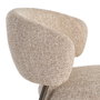 Ixia Silla Jaspeado Beige-Marrón Tejido-Metal (Set de 2)