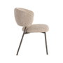 Ixia Silla Jaspeado Beige-Marrón Tejido-Metal (Set de 2)