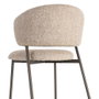 Ixia Silla Jaspeado Beige-Marrón Tejido-Metal (Set de 2)