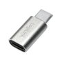 LogiLink Adaptador USB 2.0 Type-C a Micro-USB Plata