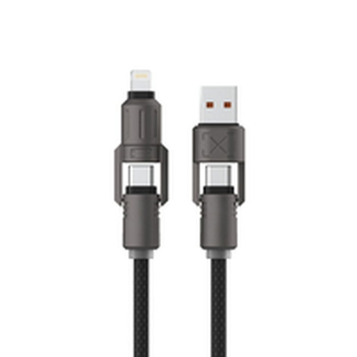 Cable USB KSIX Negro 1 m