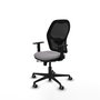 PIQUERAS Y CRESPO Silla de oficina Jorquera con mecanismo Sincro/Traslack, Gris y Negro