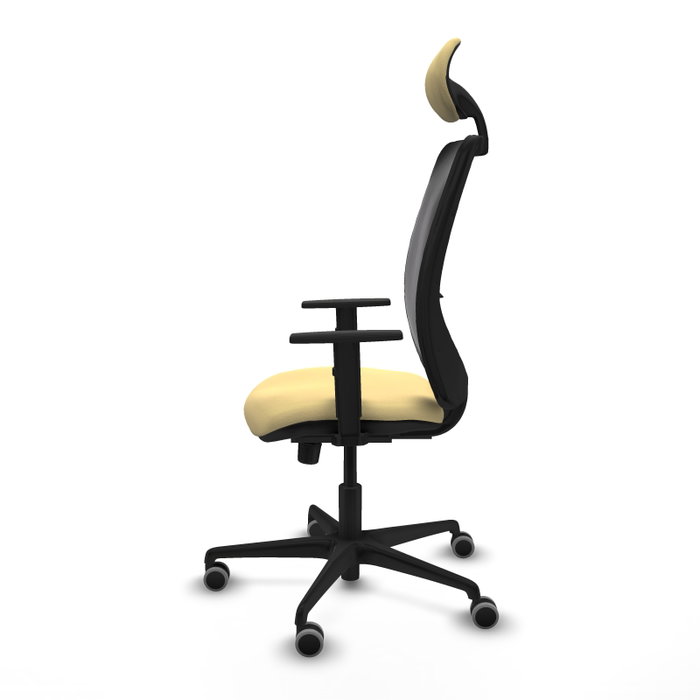 PIQUERAS Y CRESPO Silla de oficina Zulema con mecanismo Sincro, crema y negro PIQUERAS Y CRESPO Silla de oficina Zulema con mecanismo Sincro, crema y negro