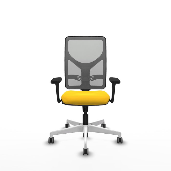 PIQUERAS Y CRESPO Silla de oficina Motilla con mecanismo Sincro, Amarillo y Gris PIQUERAS Y CRESPO Silla de oficina Motilla con mecanismo Sincro, Amarillo y Gris