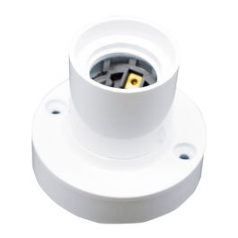 F-Line Portalámparas de Superficie E27 250V~ 4A, Blanco, Plástico, Ø67x57 mm, Casquillo Ø39 mm