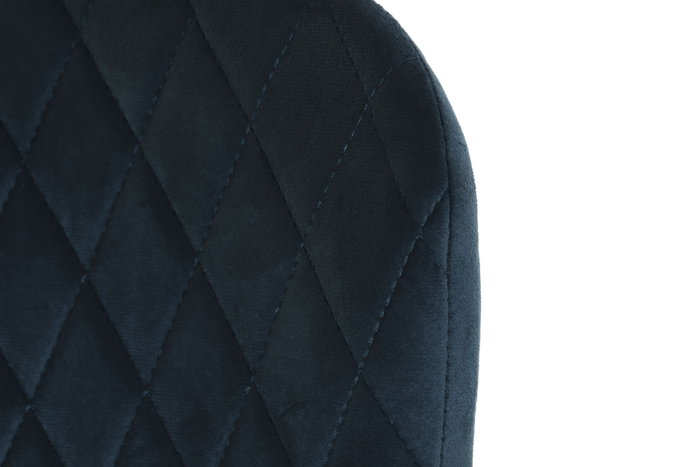 DKD Home Decor Taburete Moderno Azul Marino Poliester Metal 58 x 96.5 x 47 cm