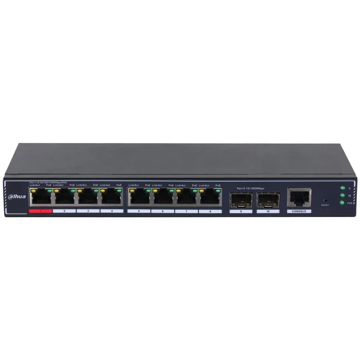 Dahua Technology SG4010P-2F Switch Gestionado L2 con 8 Puertos PoE Dahua Technology SG4010P-2F Switch Gestionado L2 con 8 Puertos PoE