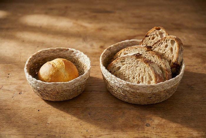 Inde Cesta de Seagrass Redon Bicolor, Cesta o Bandeja Decorativa 20x7 cm, Tejido Natural Privilege (24 Unidades)