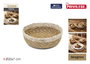 Inde Cesta de Seagrass Redon Bicolor, Cesta o Bandeja Decorativa 20x7 cm, Tejido Natural Privilege (24 Unidades)