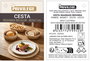 Inde Cesta de Seagrass Redon Bicolor, Cesta o Bandeja Decorativa 20x7 cm, Tejido Natural Privilege (24 Unidades)