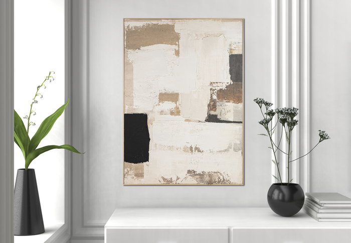 DKD Home Decor Cuadro Lienzo Pino 130x5x180 Abstracto