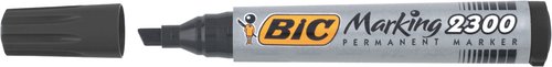 Marcador Permanente Bic Marking 2300 Biselado Negro (Set de 12) Marcador Permanente Bic Marking 2300 Biselado Negro (Set de 12)