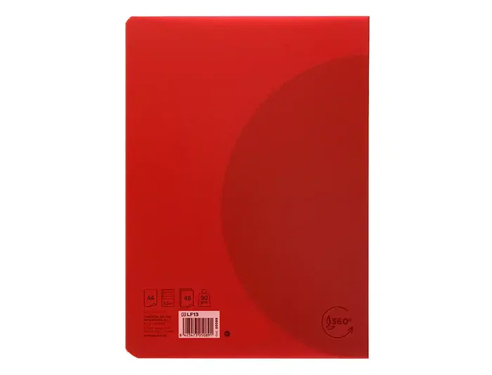 Liderpapel Libreta A4 90gr Pauta 5 2,5mm con Margen y Tapa de Plástico Colores Surtidos 48 Hojas Liderpapel Libreta A4 90gr Pauta 5 2,5mm con Margen y Tapa de Plástico Colores Surtidos 48 Hojas